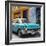 Cuba Fuerte Collection SQ - Turquoise Chevrolet Cuban-Philippe Hugonnard-Framed Photographic Print