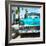 Cuba Fuerte Collection SQ - Turquoise Chevy-Philippe Hugonnard-Framed Photographic Print