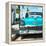 Cuba Fuerte Collection SQ - Turquoise Chevy-Philippe Hugonnard-Framed Stretched Canvas