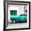 Cuba Fuerte Collection SQ - Turquoise Pontiac 1953 Original Classic Car-Philippe Hugonnard-Framed Photographic Print