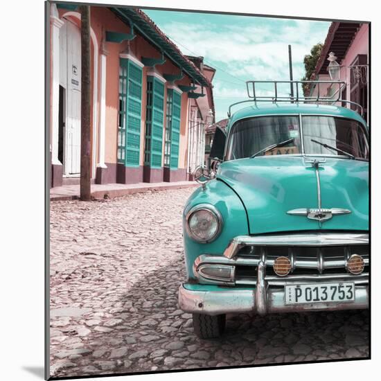 Cuba Fuerte Collection SQ - Turquoise Taxi in Trinidad-Philippe Hugonnard-Mounted Photographic Print