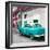 Cuba Fuerte Collection SQ - Turquoise Taxi Pontiac 1953-Philippe Hugonnard-Framed Photographic Print