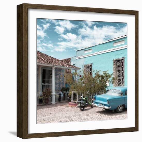 Cuba Fuerte Collection SQ - Turquoise Trinidad-Philippe Hugonnard-Framed Photographic Print