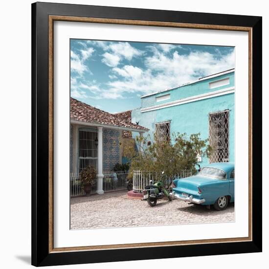 Cuba Fuerte Collection SQ - Turquoise Trinidad-Philippe Hugonnard-Framed Photographic Print