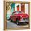 Cuba Fuerte Collection SQ - Two Chevrolet Cars Red and Turquoise-Philippe Hugonnard-Framed Stretched Canvas