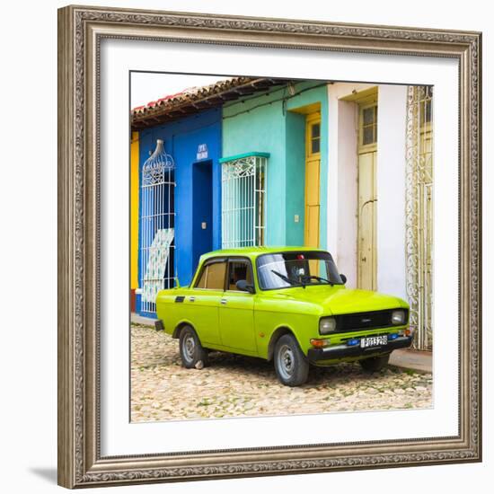 Cuba Fuerte Collection SQ - Vintage Car in Trinidad-Philippe Hugonnard-Framed Photographic Print