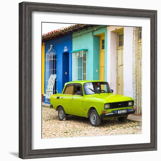 Cuba Fuerte Collection SQ - Vintage Car in Trinidad-Philippe Hugonnard-Framed Photographic Print