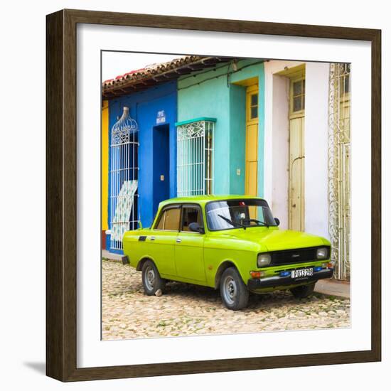 Cuba Fuerte Collection SQ - Vintage Car in Trinidad-Philippe Hugonnard-Framed Photographic Print