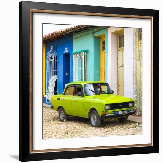 Cuba Fuerte Collection SQ - Vintage Car in Trinidad-Philippe Hugonnard-Framed Photographic Print