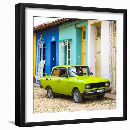 Cuba Fuerte Collection SQ - Vintage Car in Trinidad-Philippe Hugonnard-Framed Photographic Print