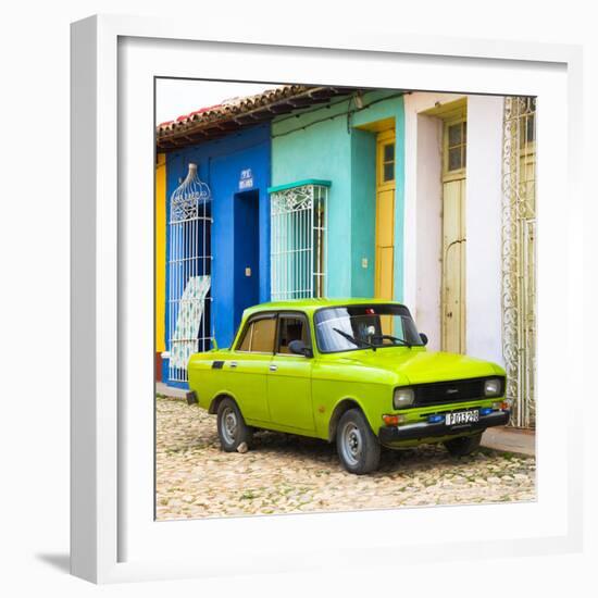 Cuba Fuerte Collection SQ - Vintage Car in Trinidad-Philippe Hugonnard-Framed Photographic Print
