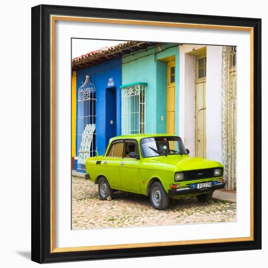 Cuba Fuerte Collection SQ - Vintage Car in Trinidad-Philippe Hugonnard-Framed Photographic Print