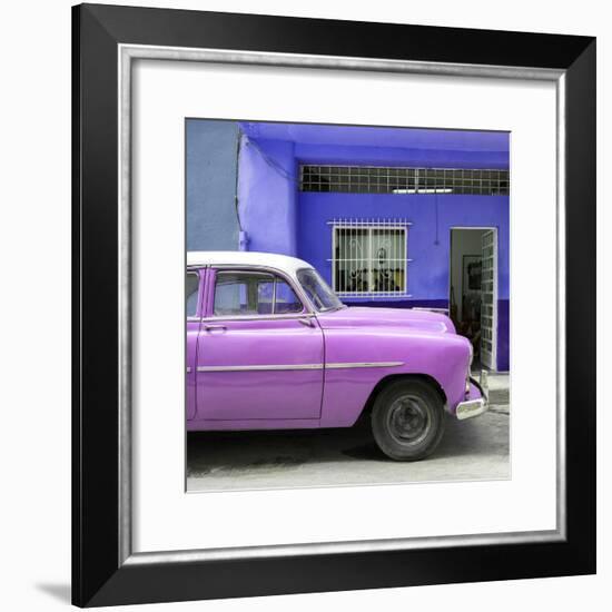 Cuba Fuerte Collection SQ - Vintage Hot Pink Car of Havana-Philippe Hugonnard-Framed Photographic Print