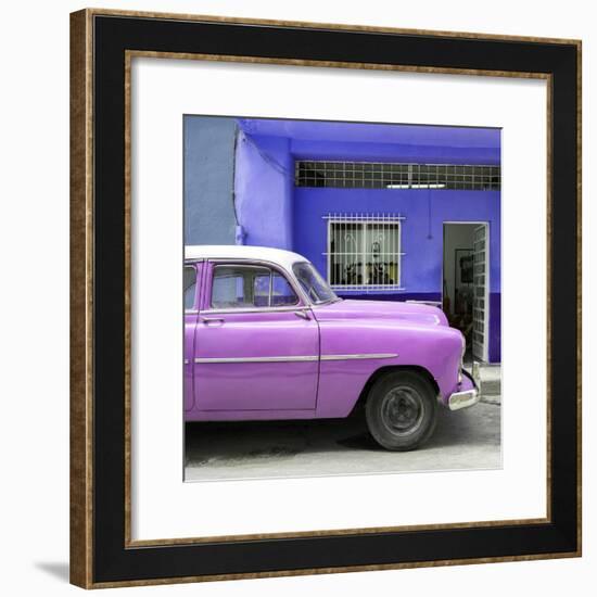 Cuba Fuerte Collection SQ - Vintage Hot Pink Car of Havana-Philippe Hugonnard-Framed Photographic Print