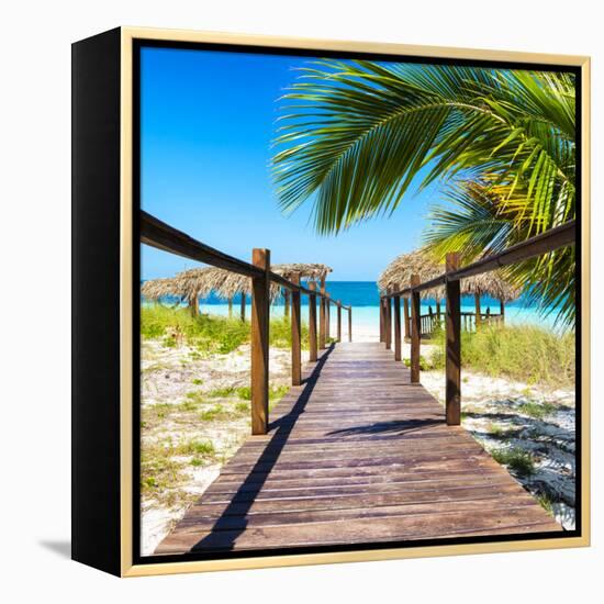 Cuba Fuerte Collection SQ - Way to the Beach-Philippe Hugonnard-Framed Stretched Canvas