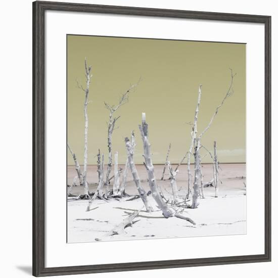 Cuba Fuerte Collection SQ - Wild Ocean - Pastel Yellow-Philippe Hugonnard-Framed Photographic Print
