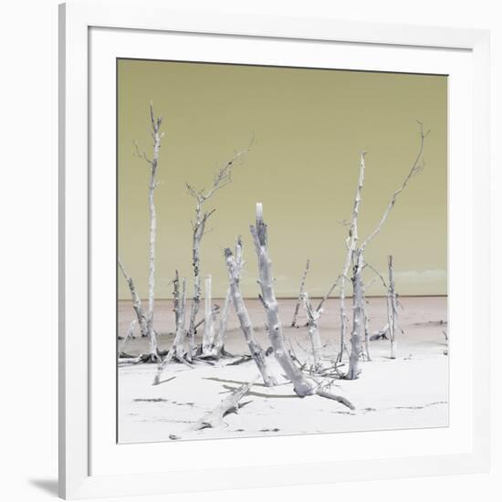 Cuba Fuerte Collection SQ - Wild Ocean - Pastel Yellow-Philippe Hugonnard-Framed Photographic Print