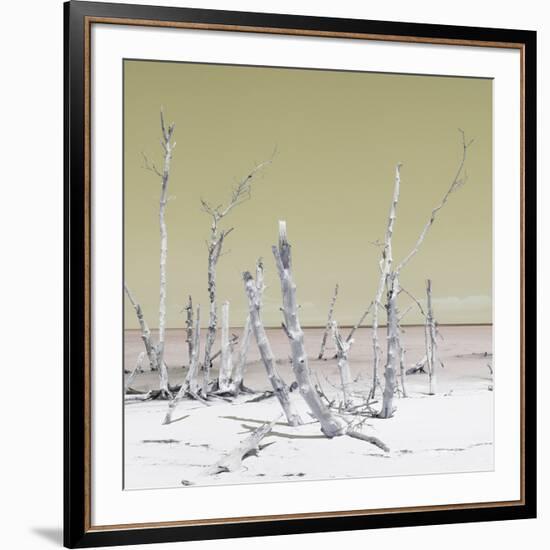 Cuba Fuerte Collection SQ - Wild Ocean - Pastel Yellow-Philippe Hugonnard-Framed Photographic Print