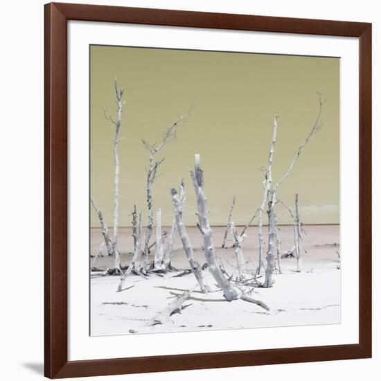 Cuba Fuerte Collection SQ - Wild Ocean - Pastel Yellow-Philippe Hugonnard-Framed Photographic Print