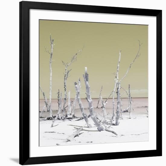 Cuba Fuerte Collection SQ - Wild Ocean - Pastel Yellow-Philippe Hugonnard-Framed Photographic Print