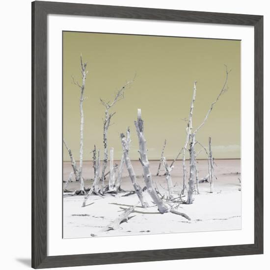 Cuba Fuerte Collection SQ - Wild Ocean - Pastel Yellow-Philippe Hugonnard-Framed Photographic Print