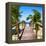 Cuba Fuerte Collection SQ - Wooden Jetty on the Beach-Philippe Hugonnard-Framed Stretched Canvas