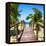 Cuba Fuerte Collection SQ - Wooden Jetty on the Beach-Philippe Hugonnard-Framed Stretched Canvas