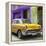 Cuba Fuerte Collection SQ - Yellow Chevrolet Cuban-Philippe Hugonnard-Framed Stretched Canvas