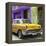 Cuba Fuerte Collection SQ - Yellow Chevrolet Cuban-Philippe Hugonnard-Framed Stretched Canvas