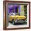 Cuba Fuerte Collection SQ - Yellow Chevrolet Cuban-Philippe Hugonnard-Framed Photographic Print