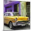 Cuba Fuerte Collection SQ - Yellow Chevrolet Cuban-Philippe Hugonnard-Mounted Photographic Print