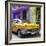 Cuba Fuerte Collection SQ - Yellow Chevrolet Cuban-Philippe Hugonnard-Framed Photographic Print