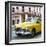 Cuba Fuerte Collection SQ - Yellow Classic Cars-Philippe Hugonnard-Framed Photographic Print