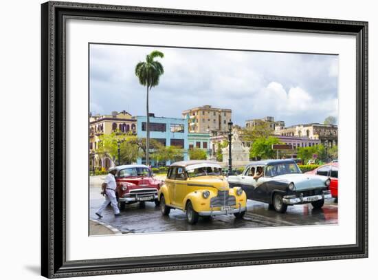 Cuba Fuerte Collection - Taxi Cars of Havana-Philippe Hugonnard-Framed Photographic Print