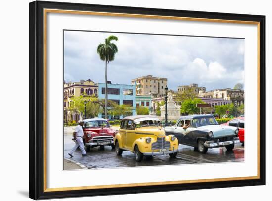 Cuba Fuerte Collection - Taxi Cars of Havana-Philippe Hugonnard-Framed Photographic Print