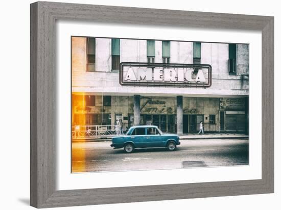 Cuba Fuerte Collection - Teatro America in Havana II-Philippe Hugonnard-Framed Photographic Print