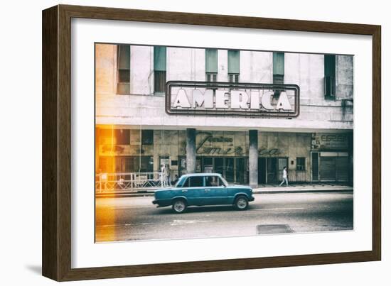 Cuba Fuerte Collection - Teatro America in Havana II-Philippe Hugonnard-Framed Photographic Print