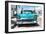 Cuba Fuerte Collection - Turquoise Chevy-Philippe Hugonnard-Framed Photographic Print