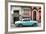 Cuba Fuerte Collection - Turquoise Classic Car in Havana-Philippe Hugonnard-Framed Photographic Print