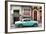 Cuba Fuerte Collection - Turquoise Classic Car in Havana-Philippe Hugonnard-Framed Photographic Print