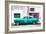 Cuba Fuerte Collection - Turquoise Pontiac 1953 Original Classic Car-Philippe Hugonnard-Framed Photographic Print