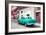 Cuba Fuerte Collection - Turquoise Taxi Pontiac 1953-Philippe Hugonnard-Framed Photographic Print