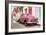Cuba Fuerte Collection - Two Chevrolet Cars Pink and Green-Philippe Hugonnard-Framed Photographic Print