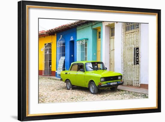 Cuba Fuerte Collection - Vintage Car in Trinidad-Philippe Hugonnard-Framed Photographic Print