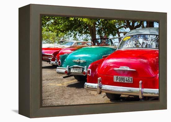 Cuba Fuerte Collection - Vintage Classic Cars-Philippe Hugonnard-Framed Premier Image Canvas