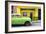 Cuba Fuerte Collection - Vintage Green Car of Havana-Philippe Hugonnard-Framed Photographic Print