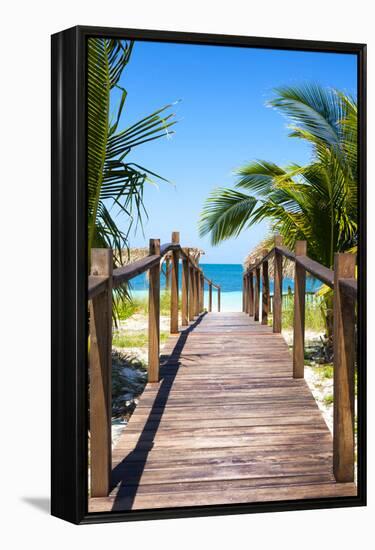 Cuba Fuerte Collection - Way to the Beach II-Philippe Hugonnard-Framed Premier Image Canvas