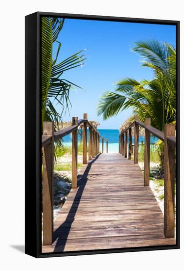 Cuba Fuerte Collection - Way to the Beach II-Philippe Hugonnard-Framed Stretched Canvas