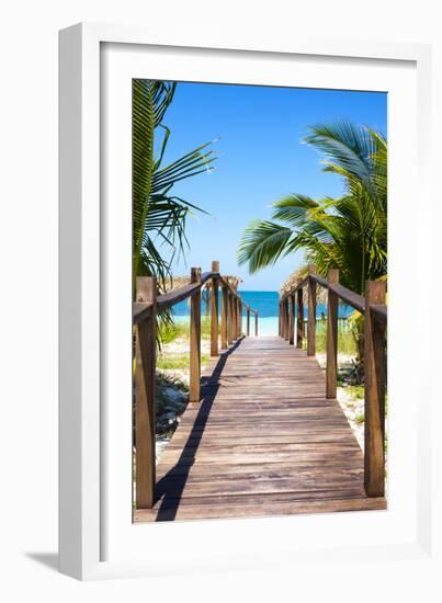 Cuba Fuerte Collection - Way to the Beach II-Philippe Hugonnard-Framed Premium Photographic Print