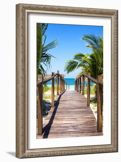 Cuba Fuerte Collection - Way to the Beach II-Philippe Hugonnard-Framed Photographic Print